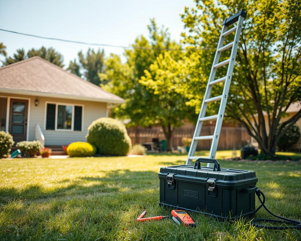 outdoor electrician repair fault near me